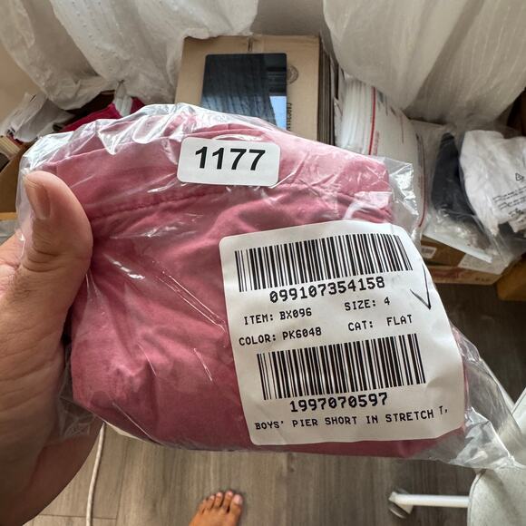 Crewcuts J.Crew Pier Short Boys 4T Pink Stretch Twill Drawstring Elastic Waist - Picture 6 of 6